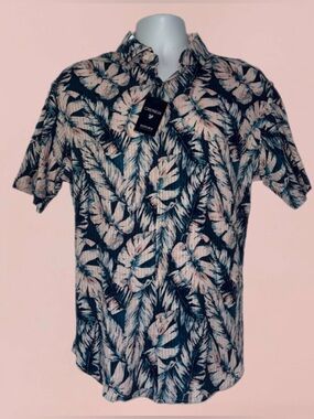 Cremieux Supima Cotton Short Sleeve Shirt Men’s Medium NWT Floral Print